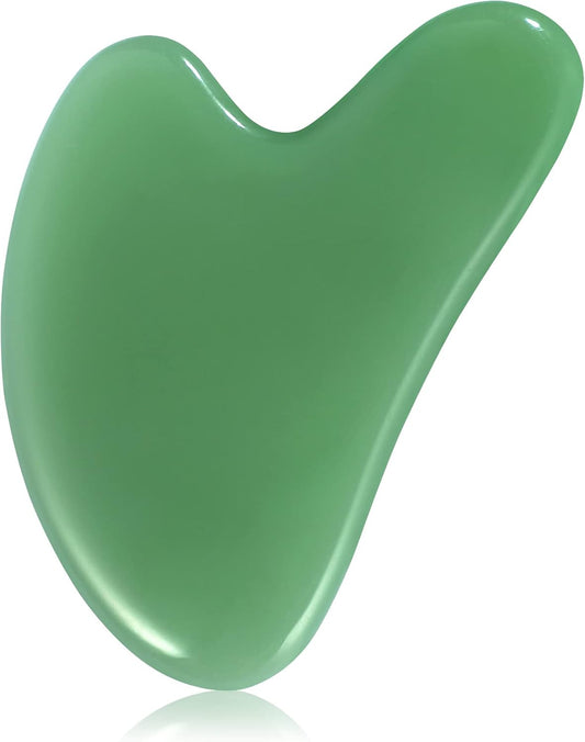 Gua Sha Facial Tools Guasha Tool Gua Sha Jade Stone Manual Massage Sticks for Jawline Sculpting and Puffiness Reducing for Face Body Relieve Muscle Tensions Reduce Festive Gifts