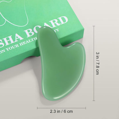 Gua Sha Facial Tools Guasha Tool Gua Sha Jade Stone Manual Massage Sticks for Jawline Sculpting and Puffiness Reducing for Face Body Relieve Muscle Tensions Reduce Festive Gifts